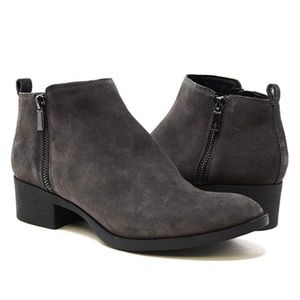 Keneth Cole New York Suede Zipper Ankle Bootie